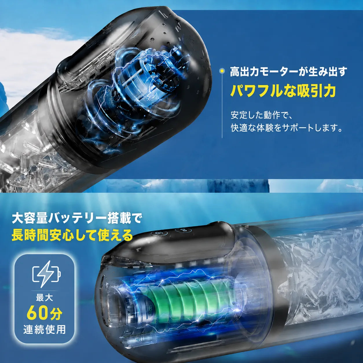 HydroCore™【メンズ用全自動マッサージャー｜5機能×7段階】