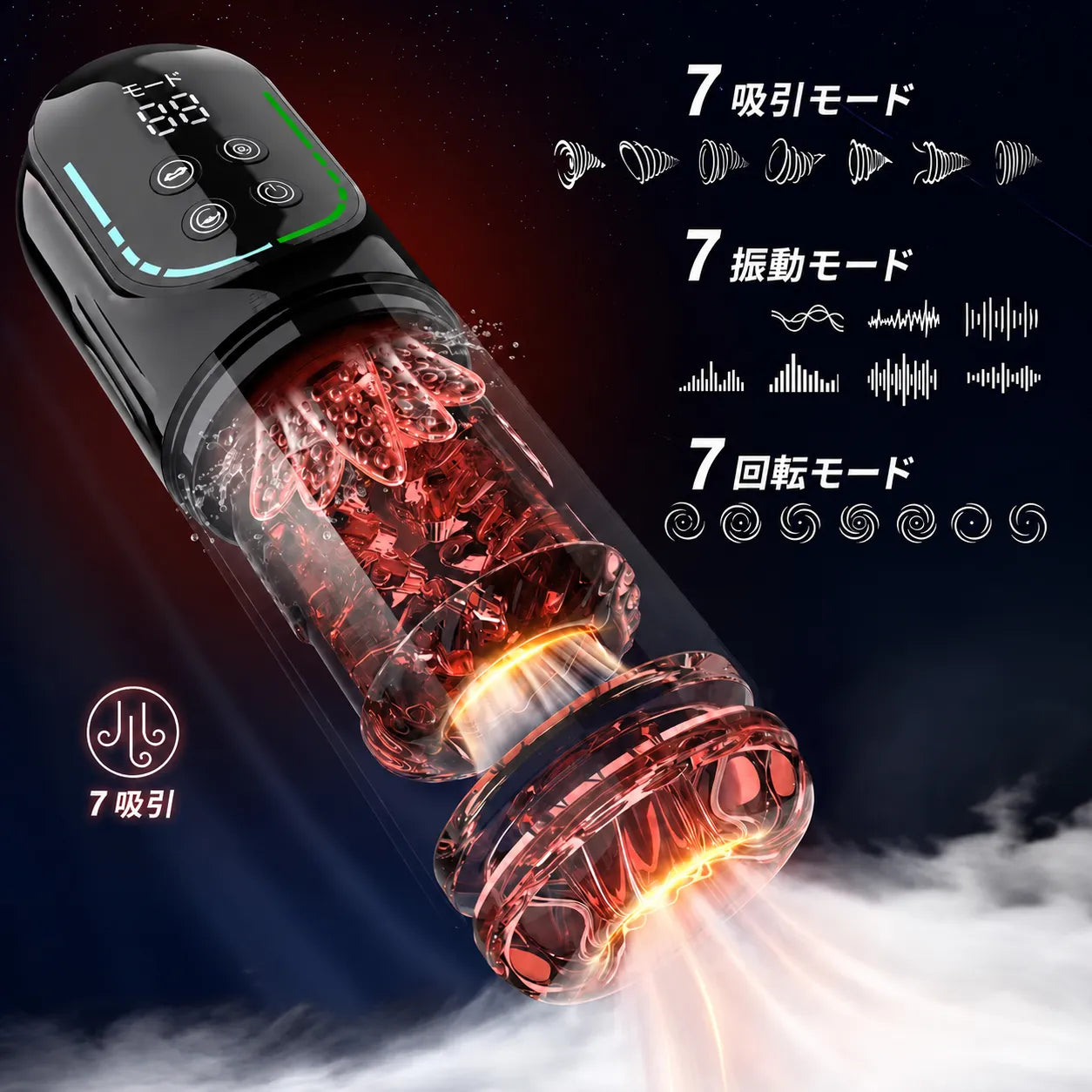 HydroCore™【メンズ用全自動マッサージャー｜5機能×7段階】