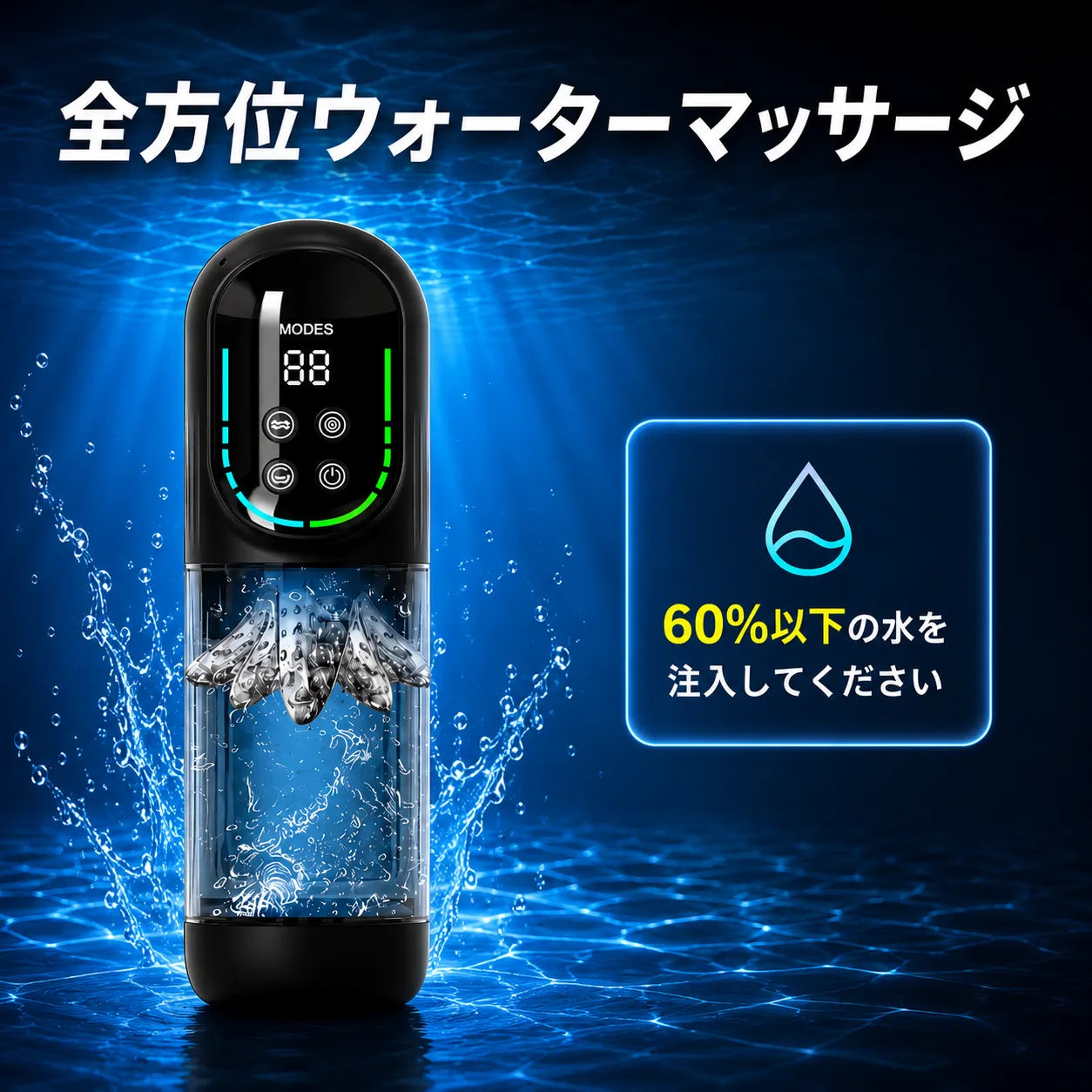 HydroCore™【メンズ用全自動マッサージャー｜5機能×7段階】