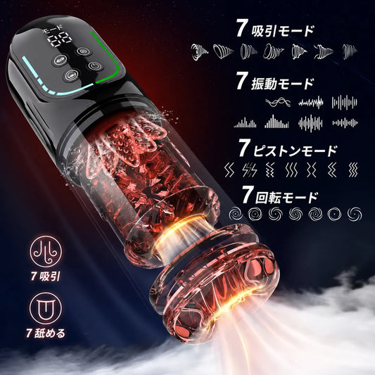 【HydroCore™】メンズ用全自動マッサージャー｜5機能×7段階